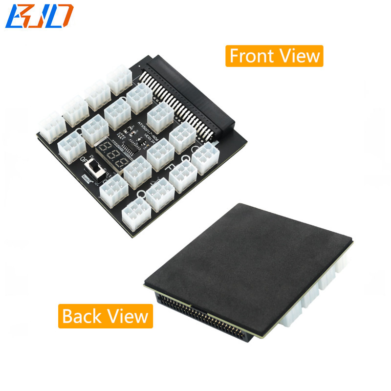 17 x ATX PCI-E 6Pin Connector Server Power Supply PSU Breakout Board for DELL 2000W D2000E-S0 DPS-2000EB A Z2000E-S1 0J5WMG