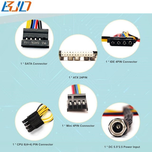 300W 12V Pico PSU 24Pin ATX Power Supply Module 5.5*2.5MM DC Connector