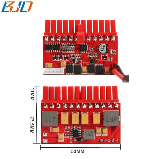 160W Output DC 12V Input ATX 24PIN PICO PSU Power Supply Module with 6Pin Power Connector