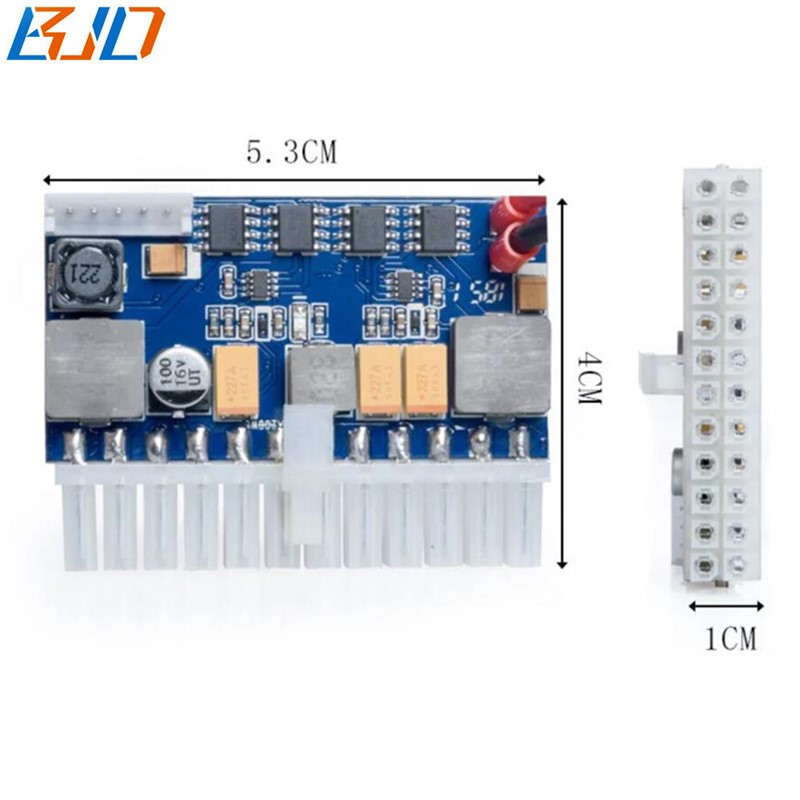 200W 19V ATX 24Pin Pico Power Supply PSU Module 5.5*2.5MM DC Connector for Mini ITX PC Computer