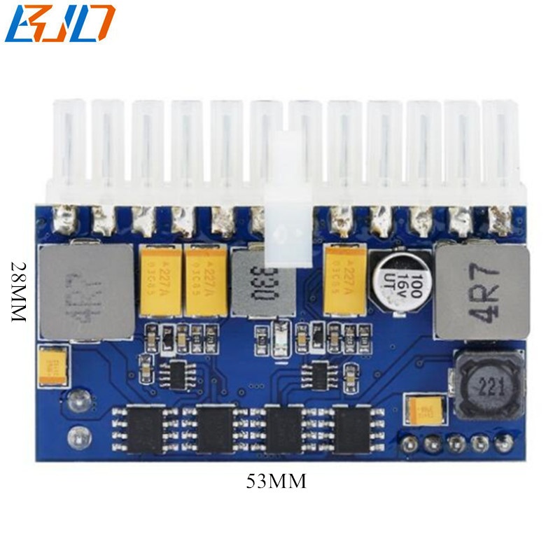 200W 19V ATX 24Pin Pico Power Supply PSU Module 5.5*2.5MM DC Connector for Mini ITX PC Computer