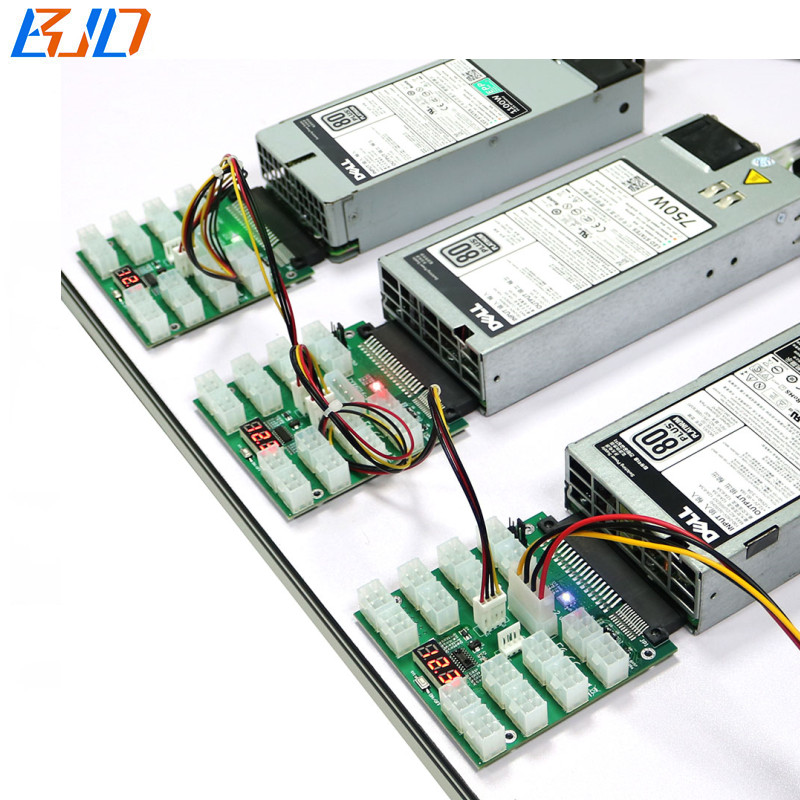 16 Ports PCI-E ATX 6Pin Server Power Supply Breakout Board Synchronization Connector For DELL 750W 1100W 1600W 2000W 2400W PSU