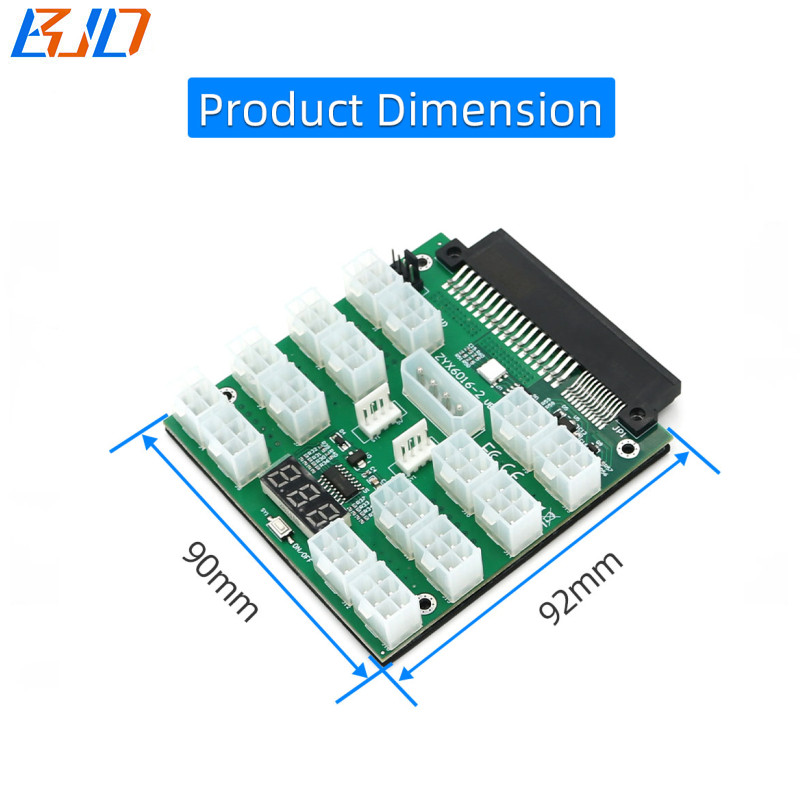 16 Ports PCI-E ATX 6Pin Server Power Supply Breakout Board Synchronization Connector For DELL 750W 1100W 1600W 2000W 2400W PSU