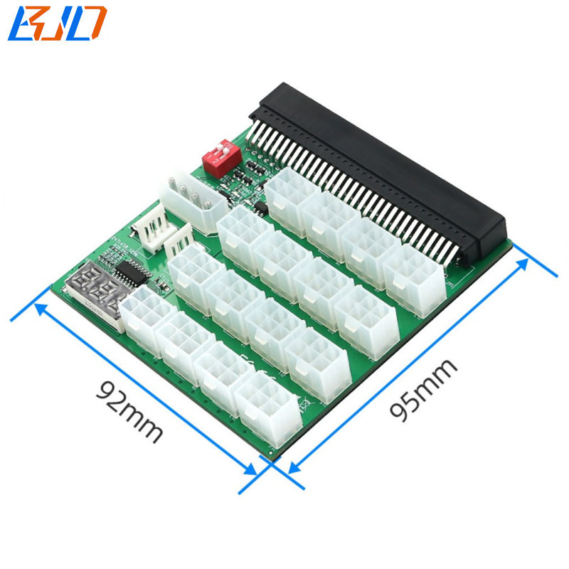 16 * ATX 6Pin 12V Power Supply Breakout Board with Synchronization and Remote Management For HP LITEON Delta FUJITSU Server PSU