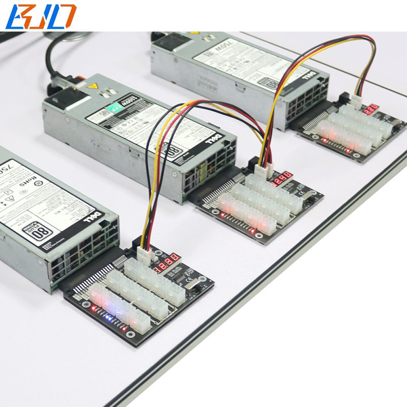 12 Ports ATX 6Pin 6-PIN Connector Server Power Supply Breakout Board Synchronization for DELL 750W 1100W 1600W 2000W 2400W PSU