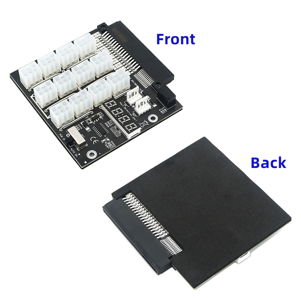 12 Ports ATX 6Pin 6-PIN Connector Server Power Supply Breakout Board Synchronization for DELL 750W 1100W 1600W 2000W 2400W PSU