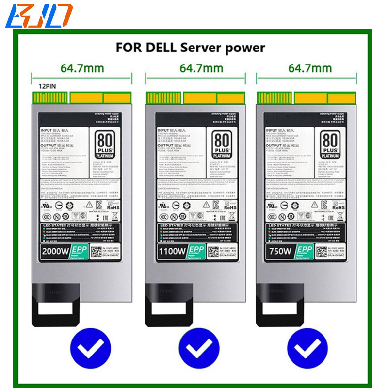 12 Ports ATX 6Pin 6-PIN Connector Server Power Supply Breakout Board Synchronization for DELL 750W 1100W 1600W 2000W 2400W PSU
