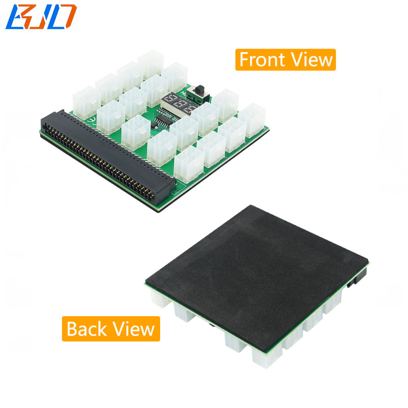 17 6Pin ATX PCIe Connector Power Supply Breakout Board Adapter For Fujitsu Server PSU DPS-800GB-5 A / DPS-800GB-3 A