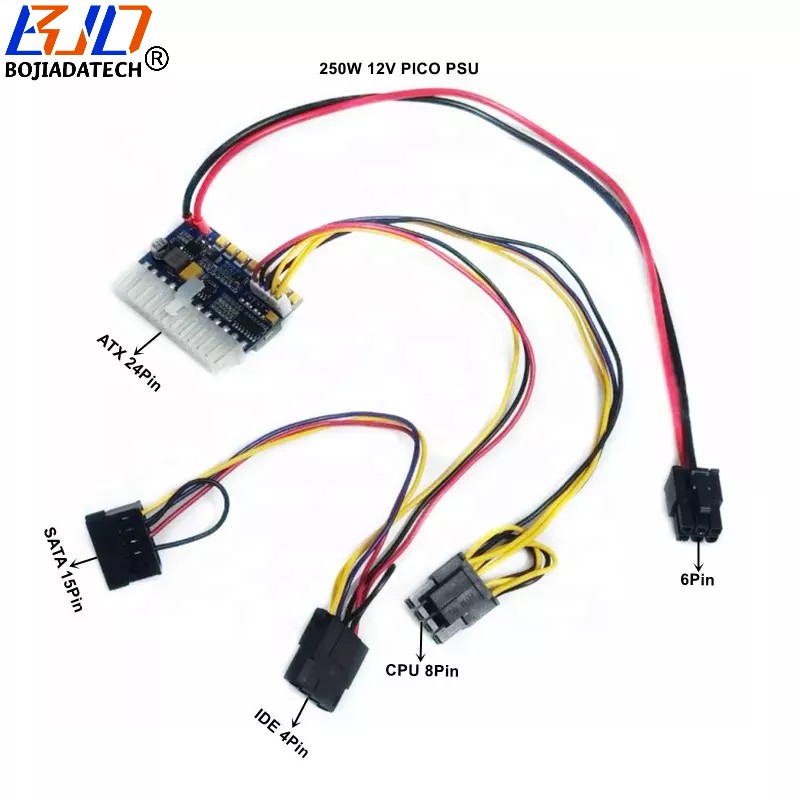 250W 12V ATX 24PIN PICO PSU Power Supply Module (6Pin Power Connector) for GPU Graphics Card