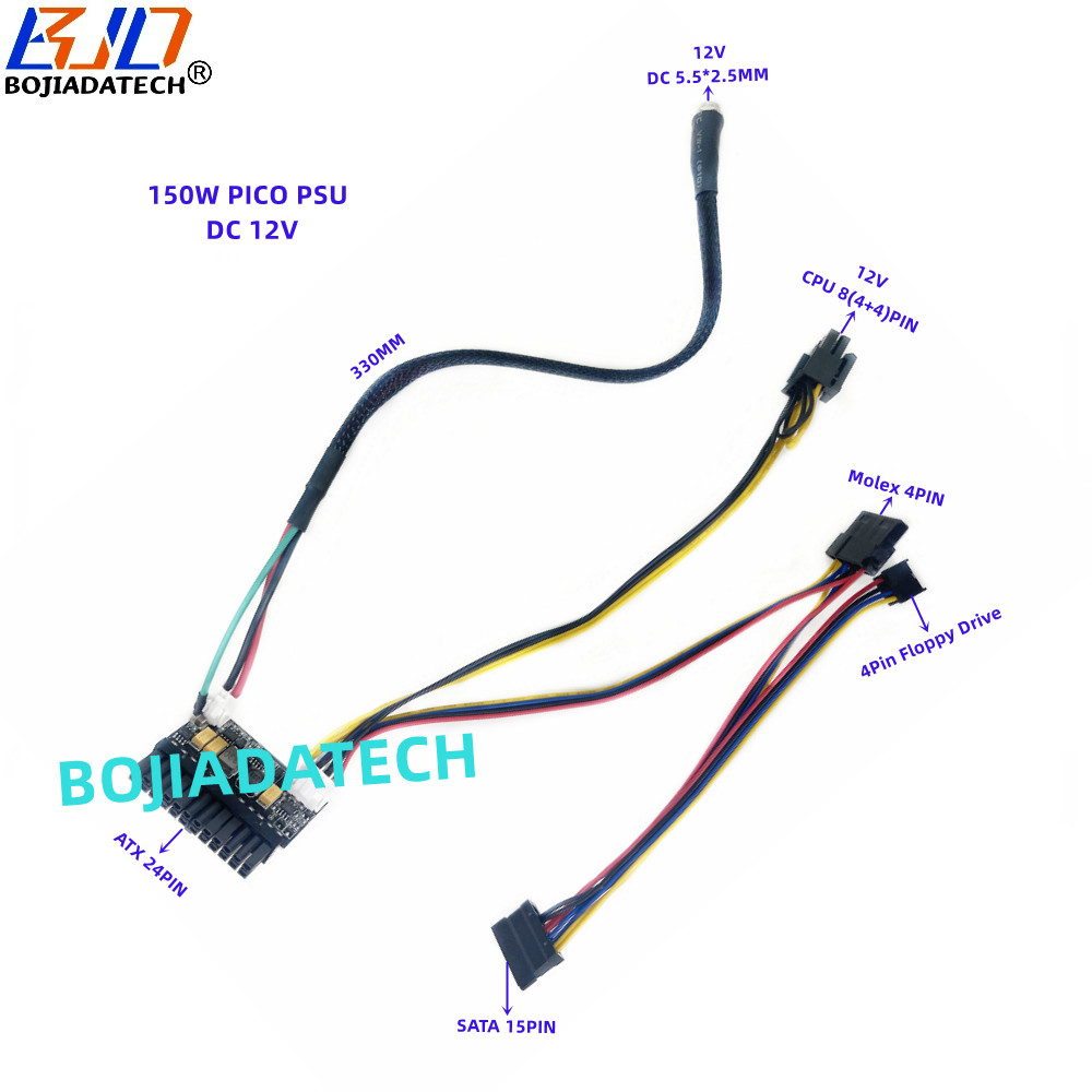 150W 12V 24PIN ATX Pico PSU Power Supply Module 5.5*2.5MM DC Connector For Mini ITX PC Computer